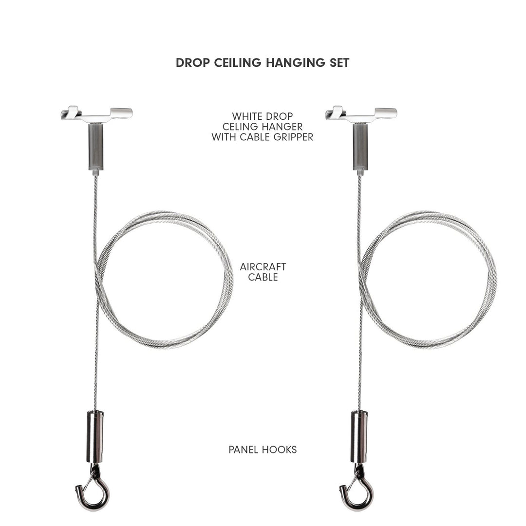 Aircraft Cable Hangers with Stainless Steel Hooks