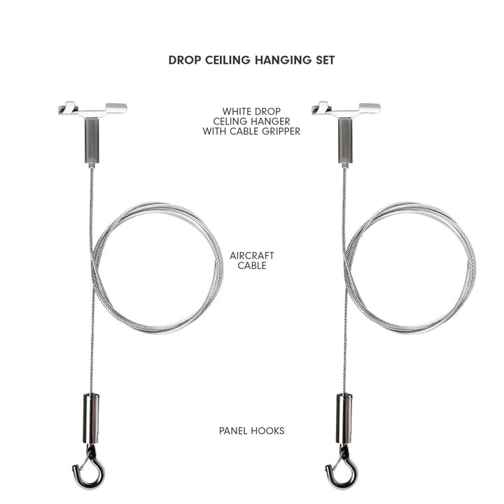 Aircraft Cable Hangers with Stainless Steel Hooks