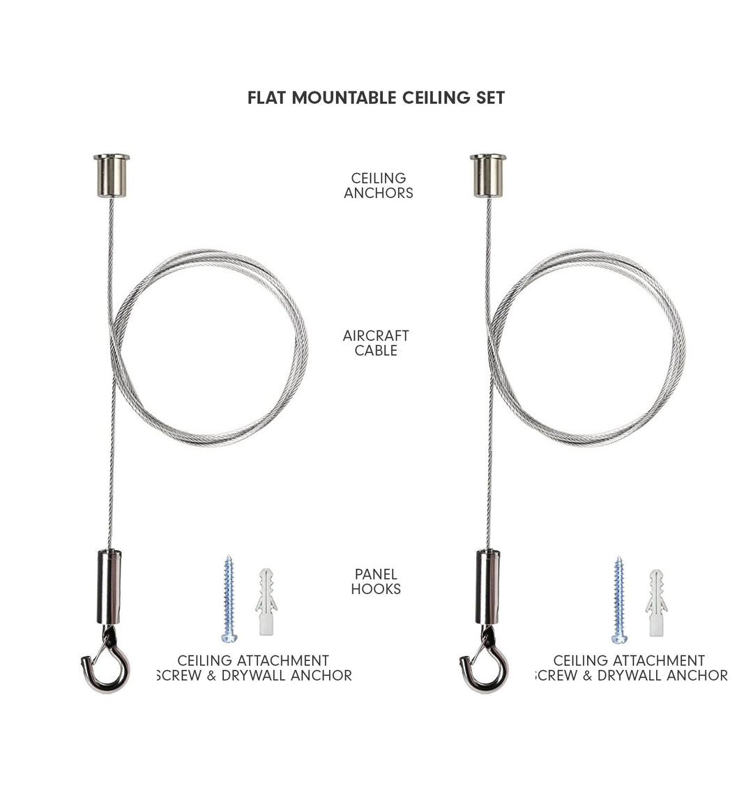 Aircraft Cable Hangers with Stainless Steel Hooks