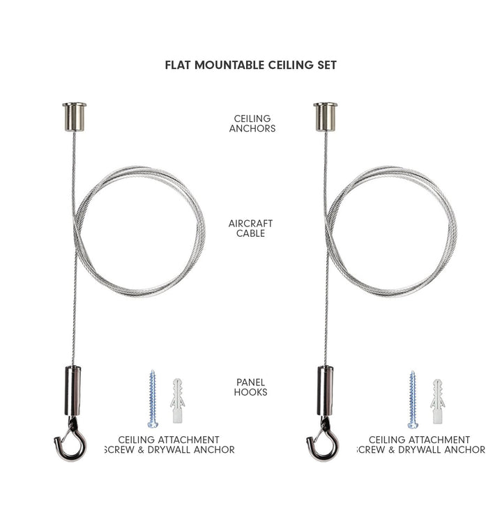 Aircraft Cable Hangers with Stainless Steel Hooks