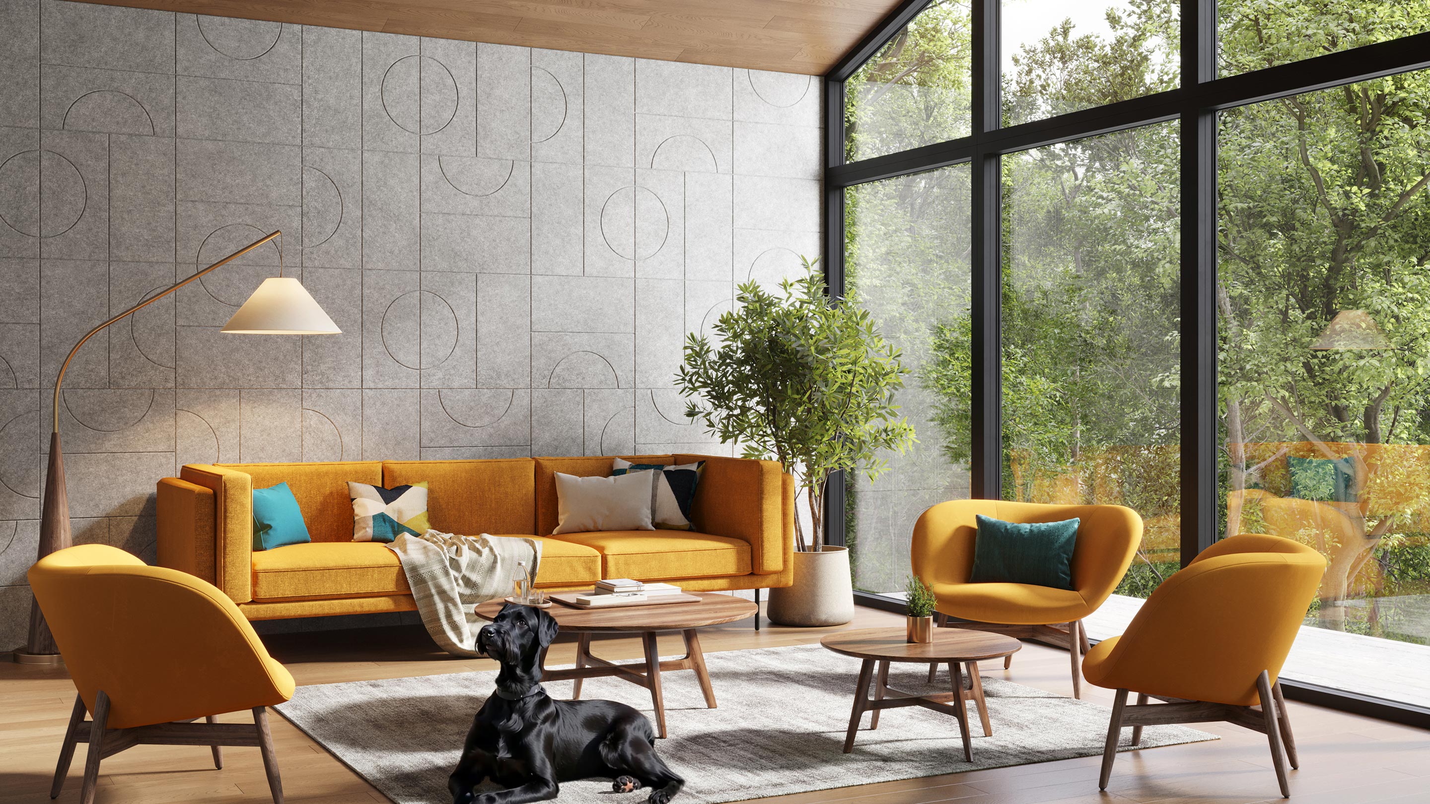 Parcel HarmonyCARV ACOUSTIC FELT WALL PANELS