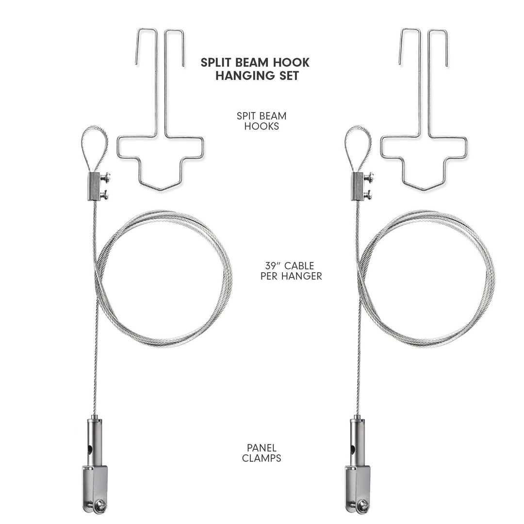 Installation Accessories - Aircraft Cable Hangers with Panel Clamps - 4 - Inhabit