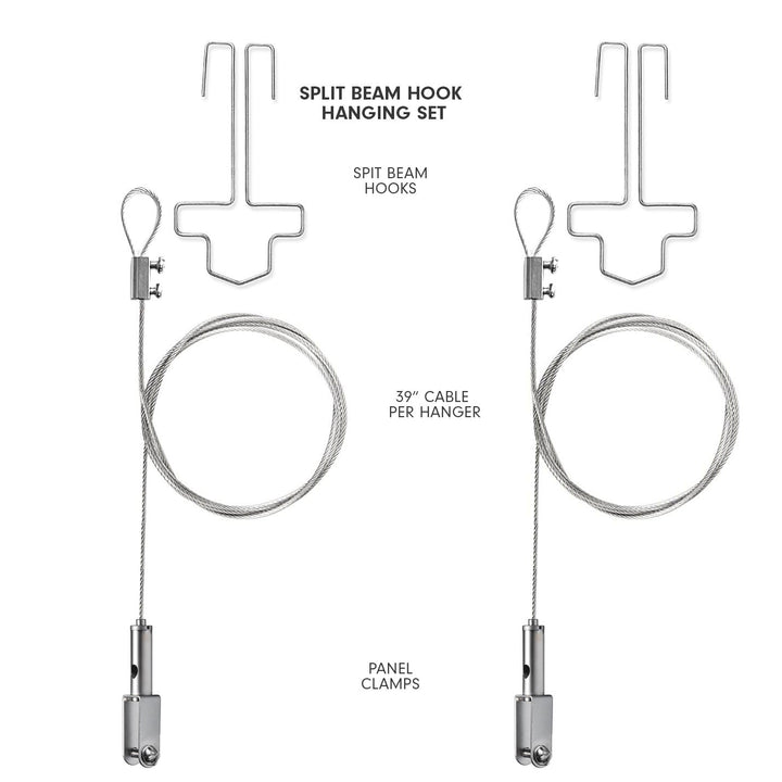 Installation Accessories - Aircraft Cable Hangers with Panel Clamps - 4 - Inhabit