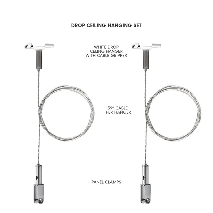 Installation Accessories - Aircraft Cable Hangers with Panel Clamps - 3 - Inhabit