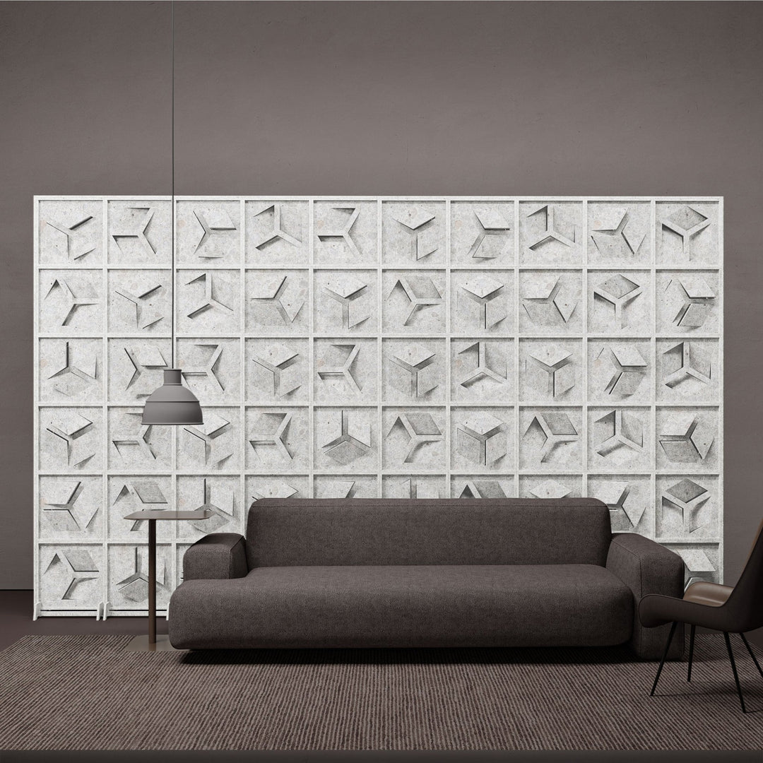 HarmonyBLOKS - Hex HarmonyBloks Acoustic Felt Room Dividers - In Overlay Prints - 5 - Inhabit