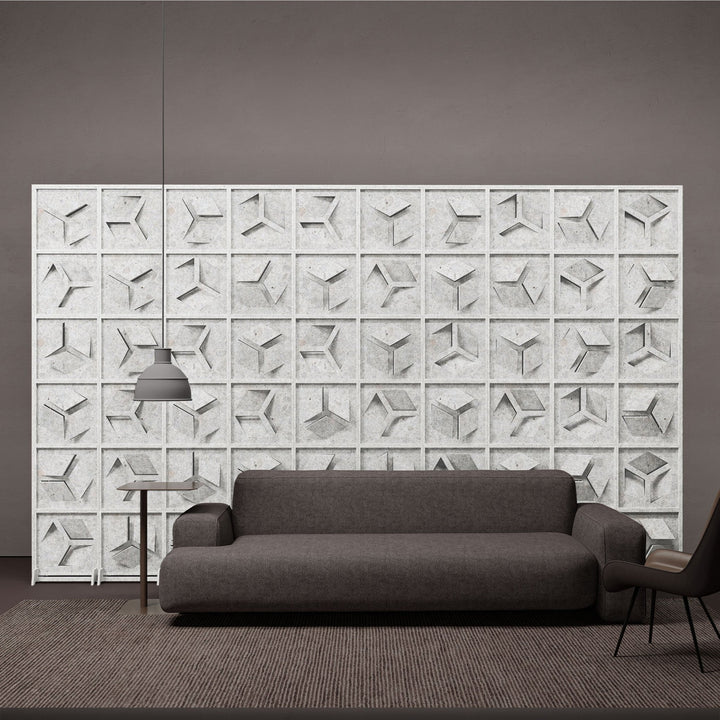HarmonyBLOKS - Hex HarmonyBloks Acoustic Felt Room Dividers - In Overlay Prints - 5 - Inhabit