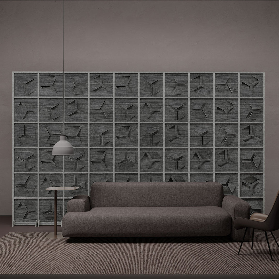 HarmonyBLOKS - Hex HarmonyBloks Acoustic Felt Room Dividers - In Overlay Prints - 4 - Inhabit