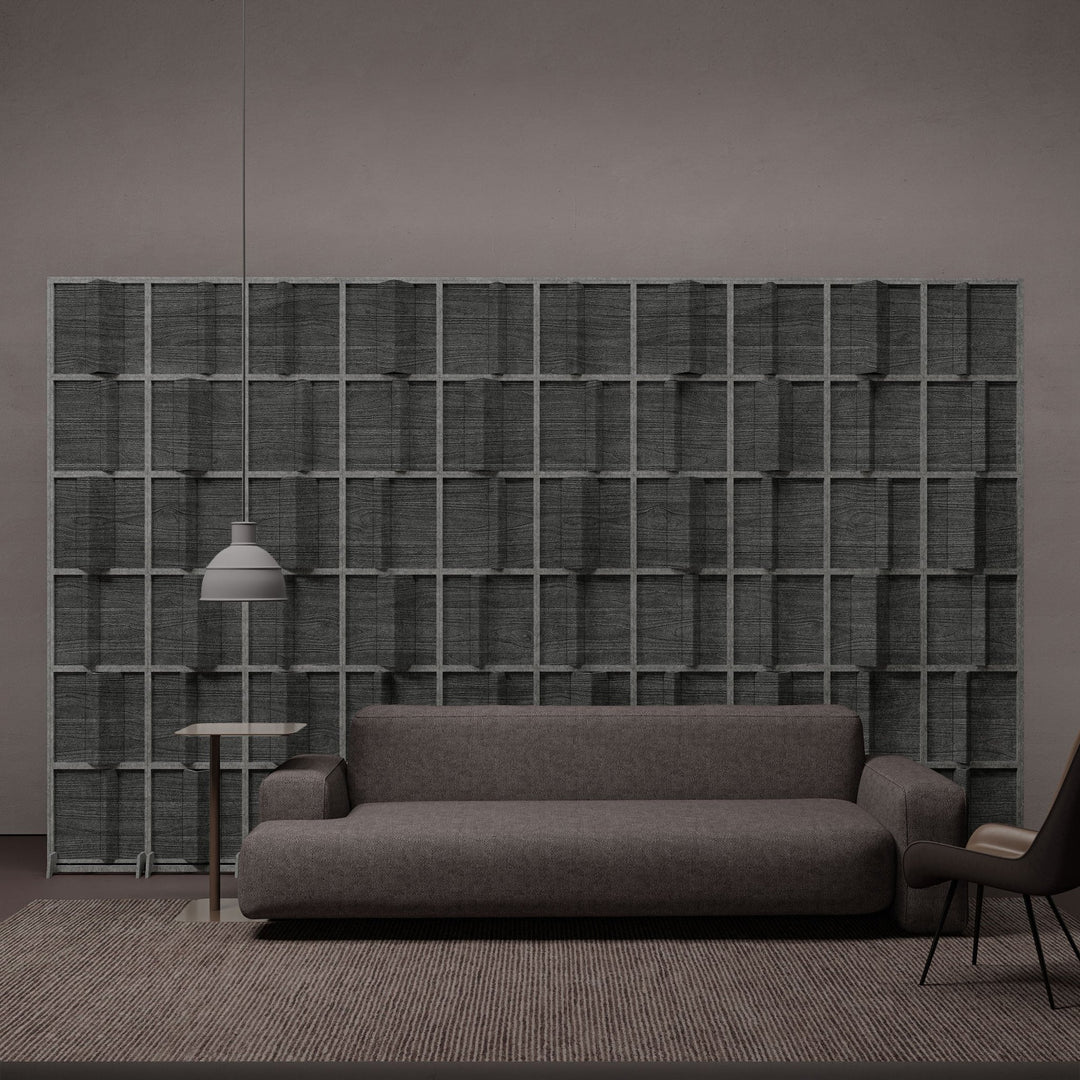 HarmonyBLOKS - Pleat HarmonyBloks Acoustic Felt Room Dividers - In Overlay Prints - 4 - Inhabit