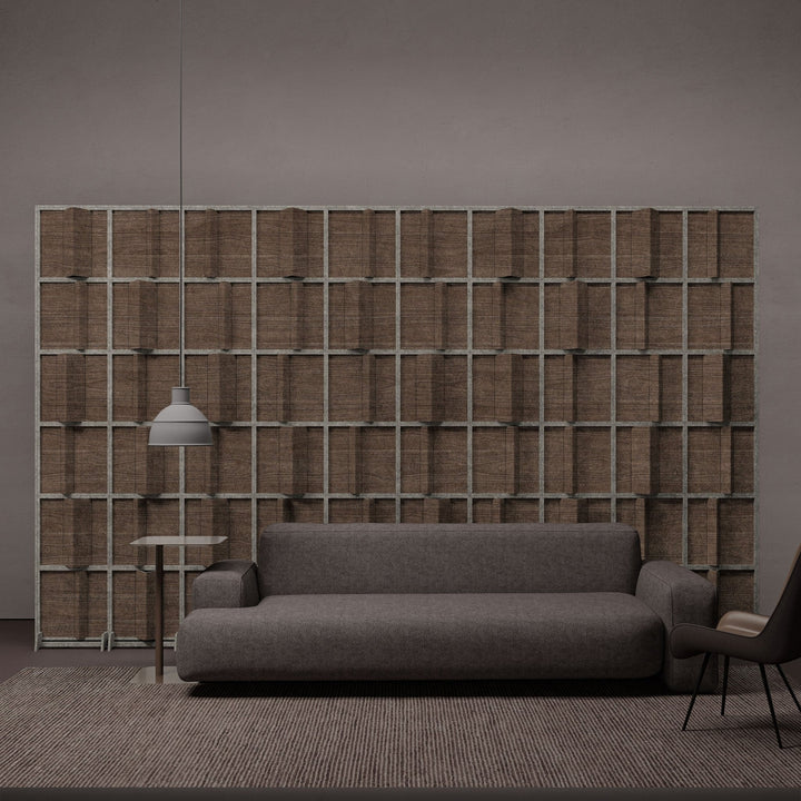 HarmonyBLOKS - Pleat HarmonyBloks Acoustic Felt Room Dividers - In Overlay Prints - 2 - Inhabit