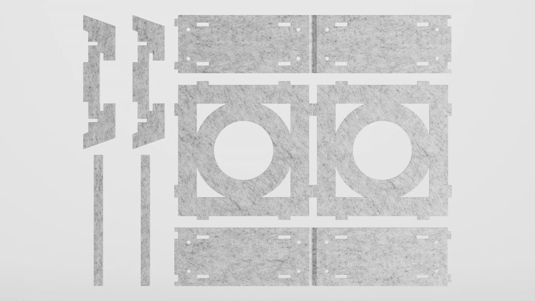 Chrysalis HarmonyBloks Acoustic Felt Room Dividers - In Overlay Prints