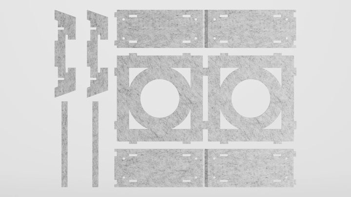 Chrysalis HarmonyBloks Acoustic Felt Room Dividers - In Overlay Prints