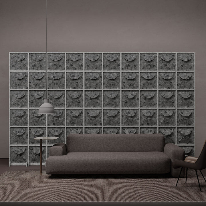 HarmonyBLOKS - Semi HarmonyBloks Acoustic Felt Room Dividers - In Overlay Prints - 6 - Inhabit