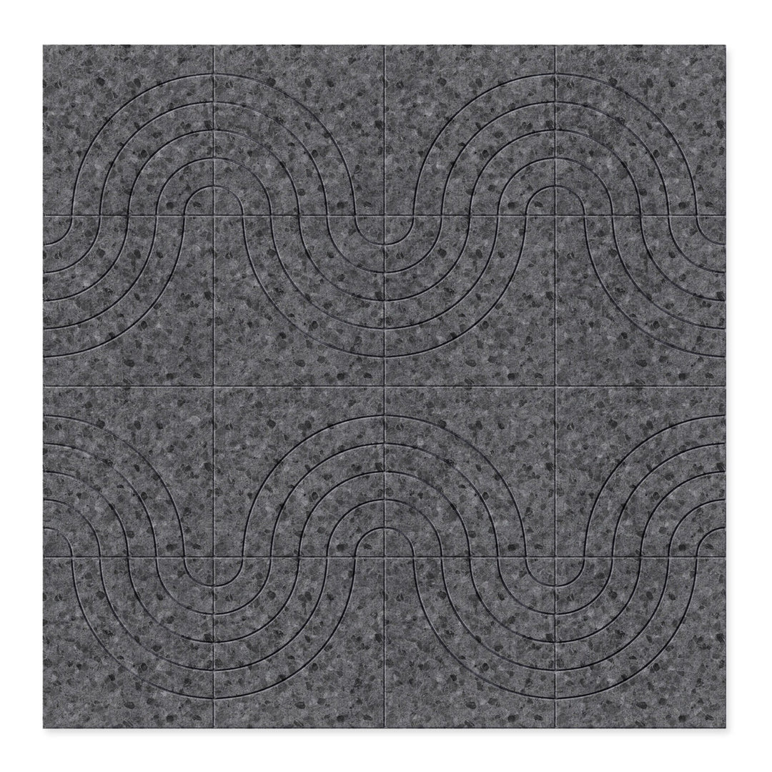 Hew PET Felt Wall Panels - Arc Hew Acoustic Felt Wall Panels - in Overlay Patterns - 20 - Inhabit