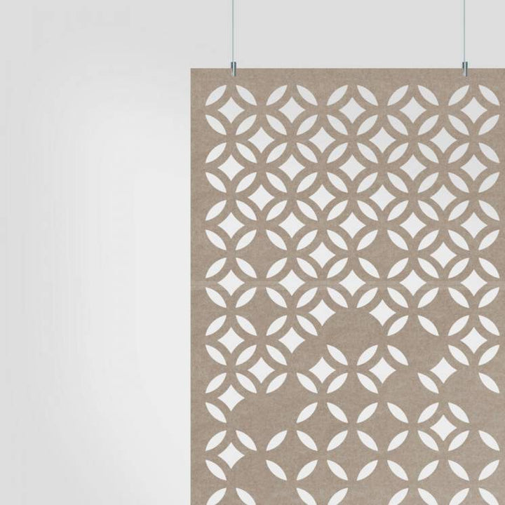 Acoustic Hanging Wall Panel | Room Divider - Chrysalis Cut-Away Harmony Acoustic PET Felt Hanging Room Divider - 3 - Inhabit