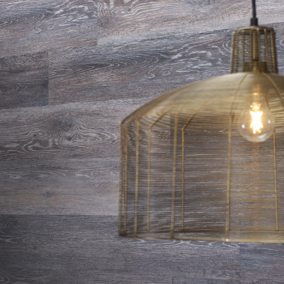 Planks - Dark Weathered Gray Oak Peel and Stick Wall Planks - 7 - Inhabit