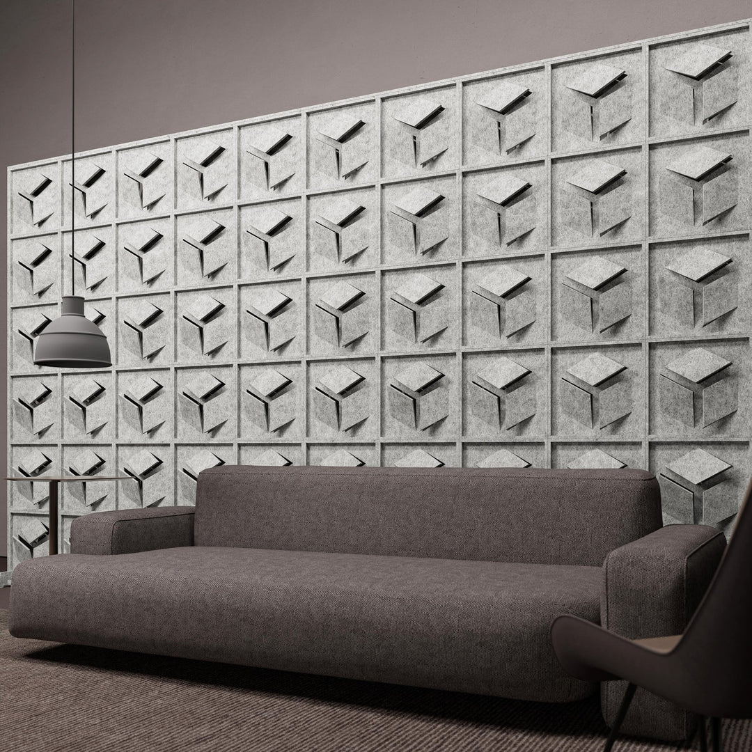 HarmonyBLOKS - Hex HarmonyBloks Acoustic Felt Room Dividers - 3 - Inhabit