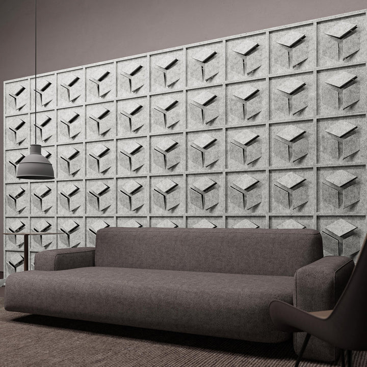 HarmonyBLOKS - Hex HarmonyBloks Acoustic Felt Room Dividers - 3 - Inhabit