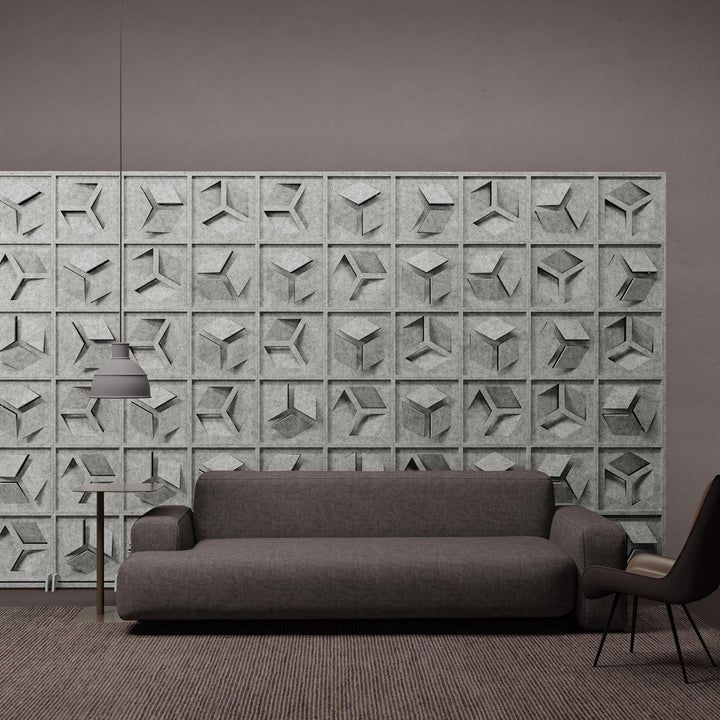 HarmonyBLOKS - Hex HarmonyBloks Acoustic Felt Room Dividers - 2 - Inhabit