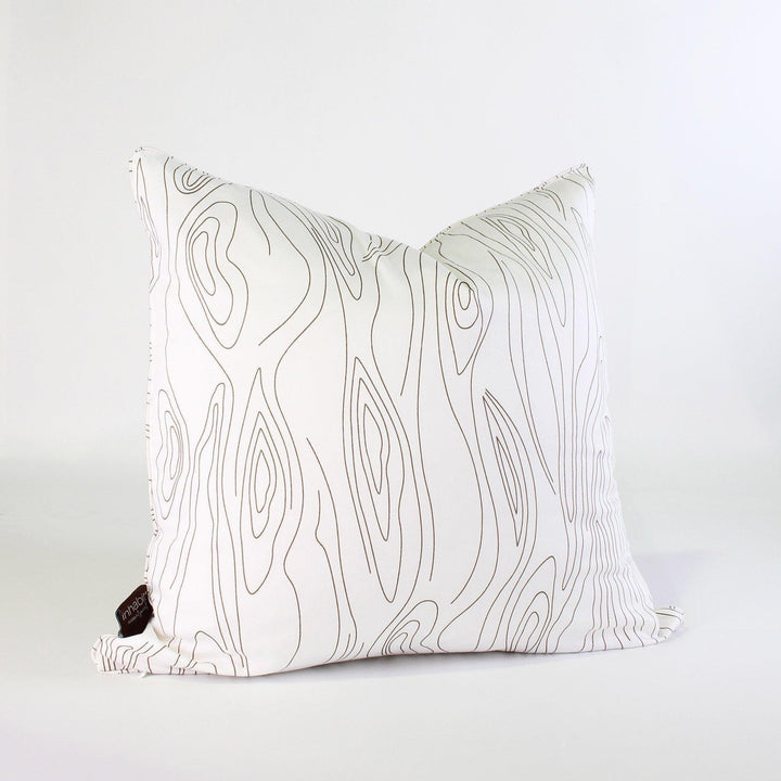 Throw Pillows - Madera in White Throw Pillow - 1 - Inhabit