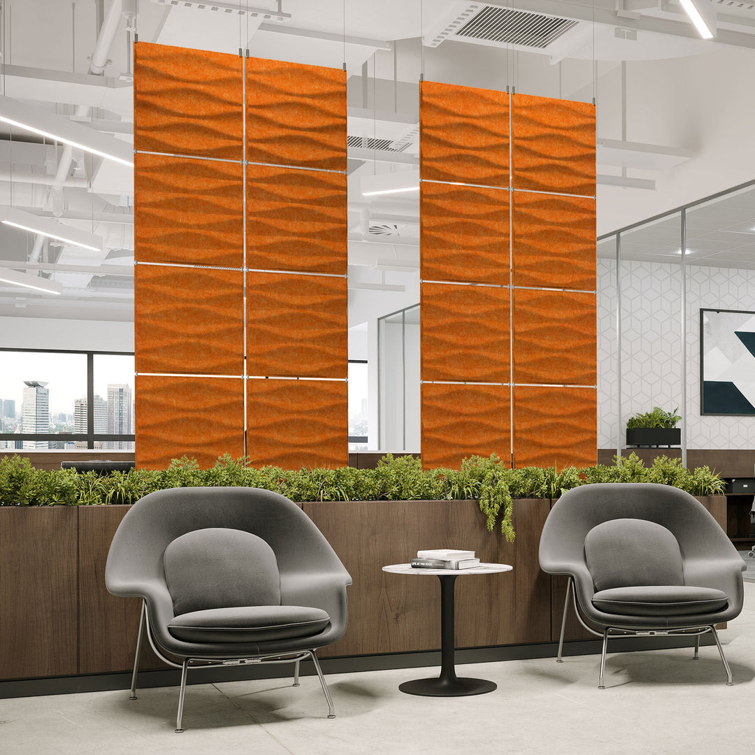 Harmony PET Felt Acoustic 3D Panel Hanging System - Origami Harmony3D Acoustic Felt Hanging Panels - 14 - Inhabit