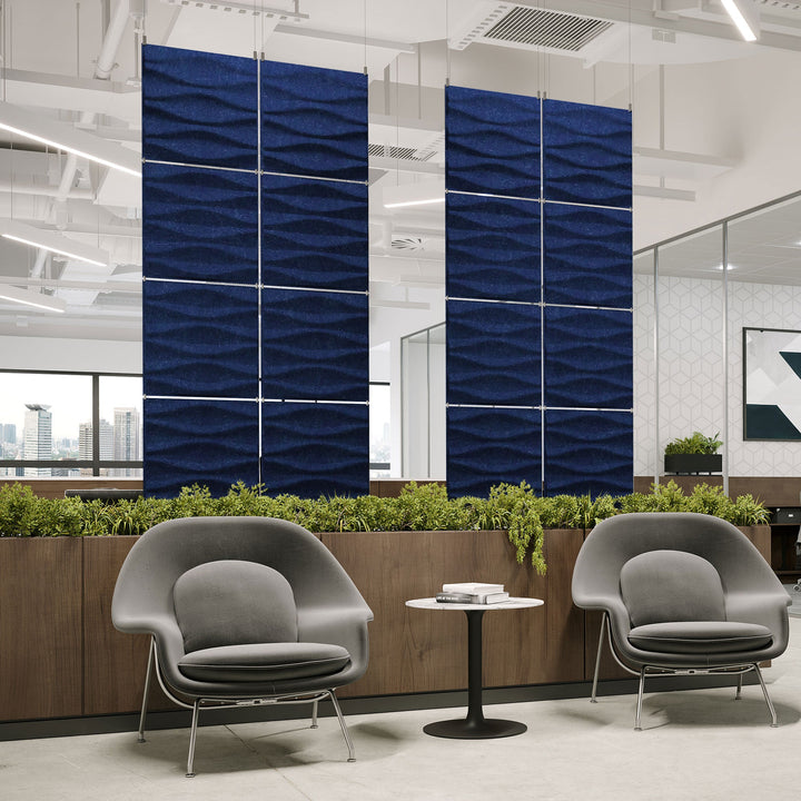 Harmony PET Felt Acoustic 3D Panel Hanging System - Origami Harmony3D Acoustic Felt Hanging Panels - 15 - Inhabit