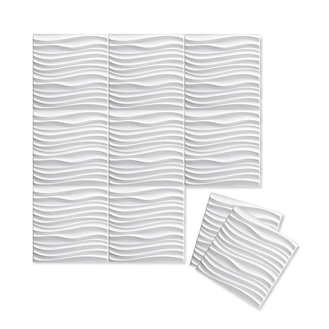 Wall Flats - 3D Wall Panels - Wall Flat Samples - Paint Ready 3D Wall Panels - 2 - Inhabit