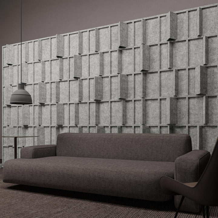 HarmonyBLOKS - Pleat HarmonyBloks Acoustic Felt Room Dividers - 7 - Inhabit