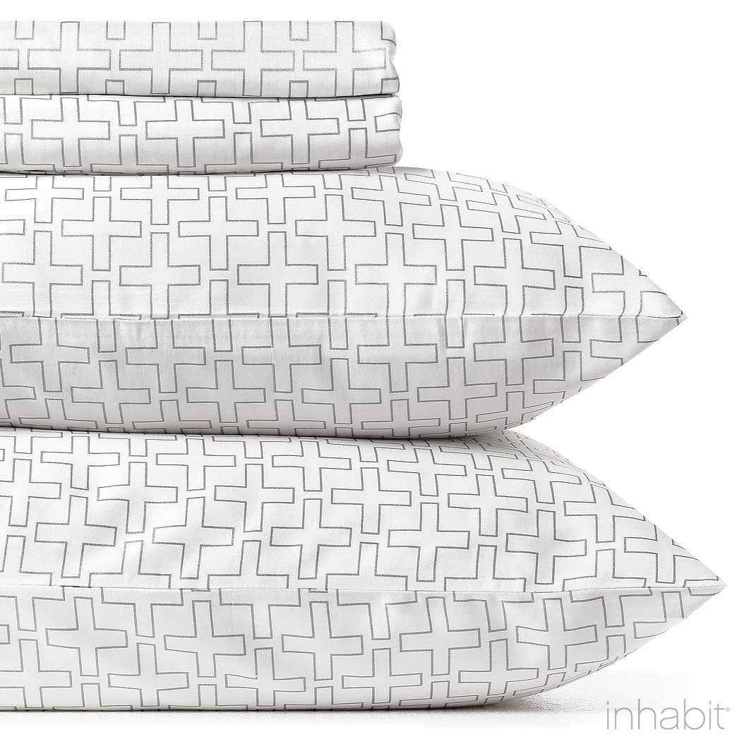 Bedding - Plus in Ivory Sheet Set - 1 - Inhabit