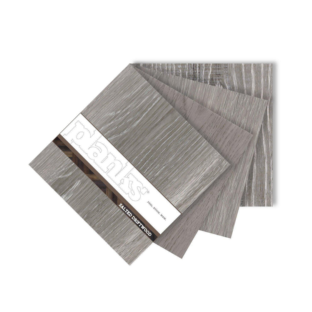 Planks - Salted Drift Wood Look Peel and Stick Wall Planks - 4 - Inhabit