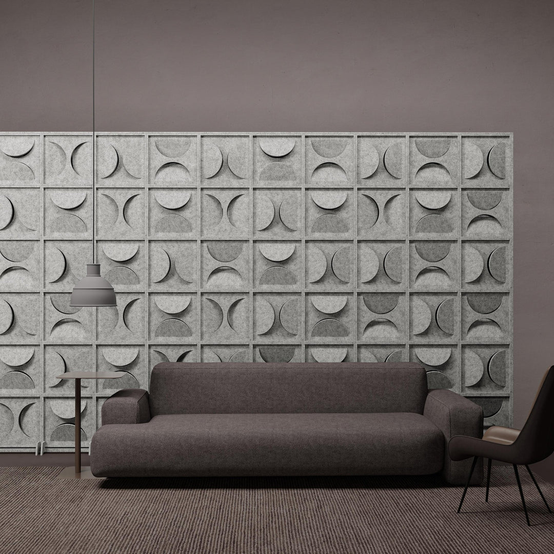 HarmonyBLOKS - Semi HarmonyBloks Acoustic Felt Room Dividers - 2 - Inhabit