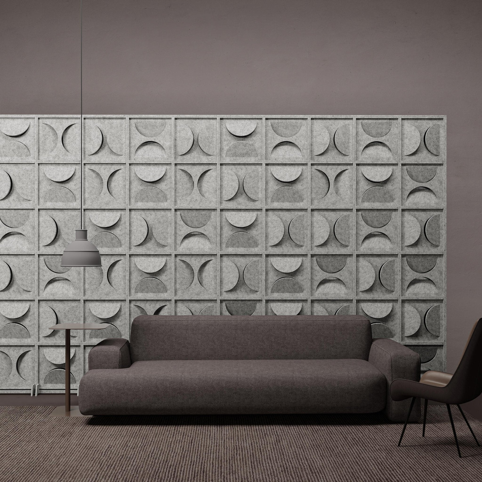 HarmonyBLOKS - Semi HarmonyBloks Acoustic Felt Room Dividers - 2 - Inhabit
