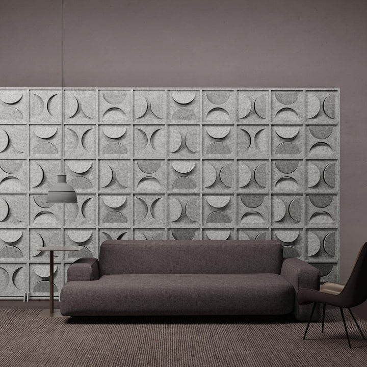 HarmonyBLOKS - Semi HarmonyBloks Acoustic Felt Room Dividers - 2 - Inhabit