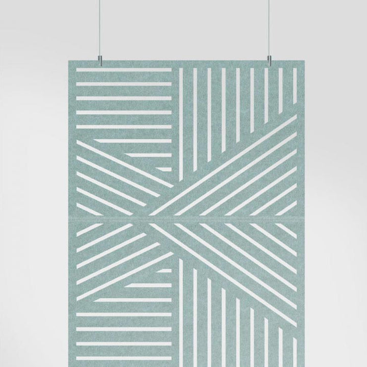 Acoustic Hanging Wall Panel | Room Divider - Slice Harmony Acoustic PET Felt Hanging Room Divider - 2 - Inhabit