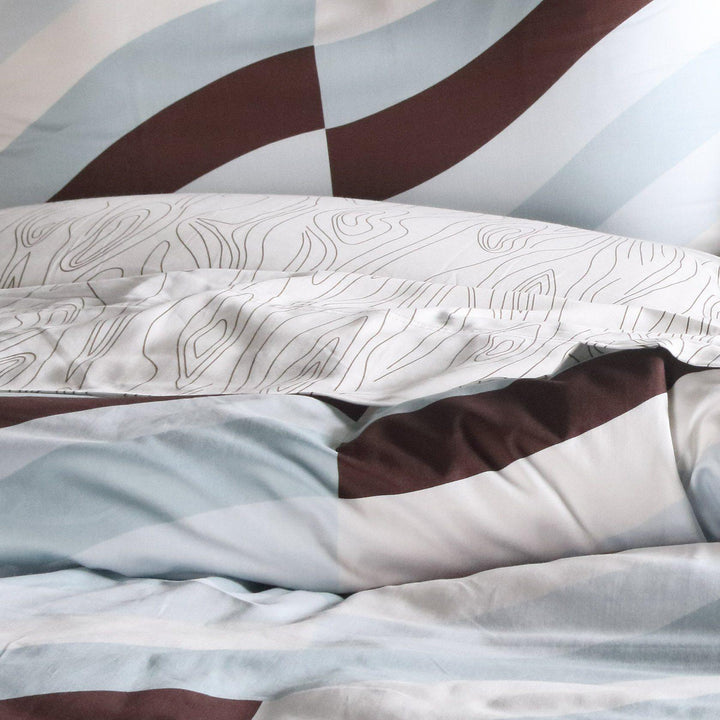 Bedding - Soak in Winter Sky Duvet Cover + Sham Set - 4 - Inhabit