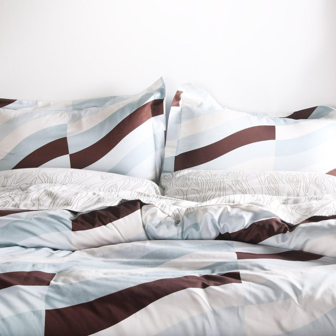 Bedding - Soak in Winter Sky Duvet Cover + Sham Set - 3 - Inhabit