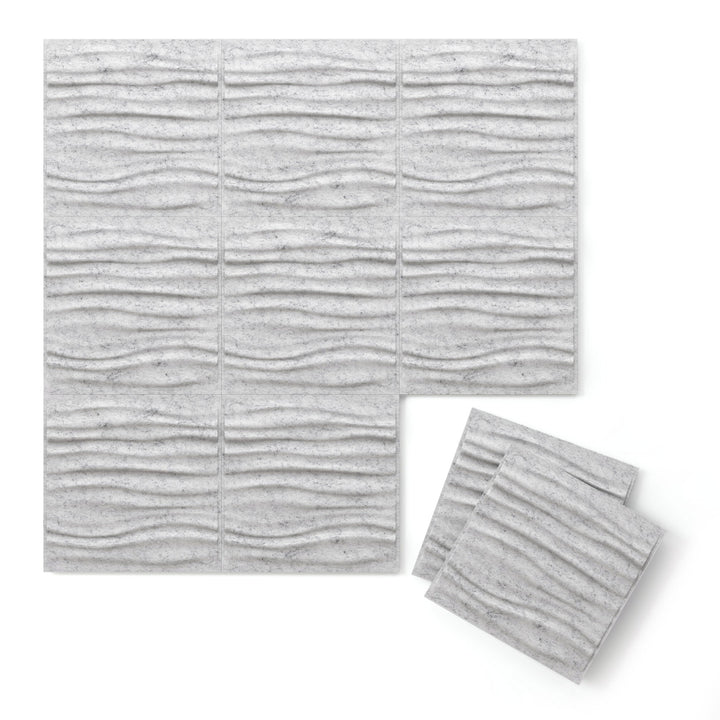 Harmony PET Felt 3D Panels - Tidal Harmony PET Felt 3D Panels - 4 - Inhabit