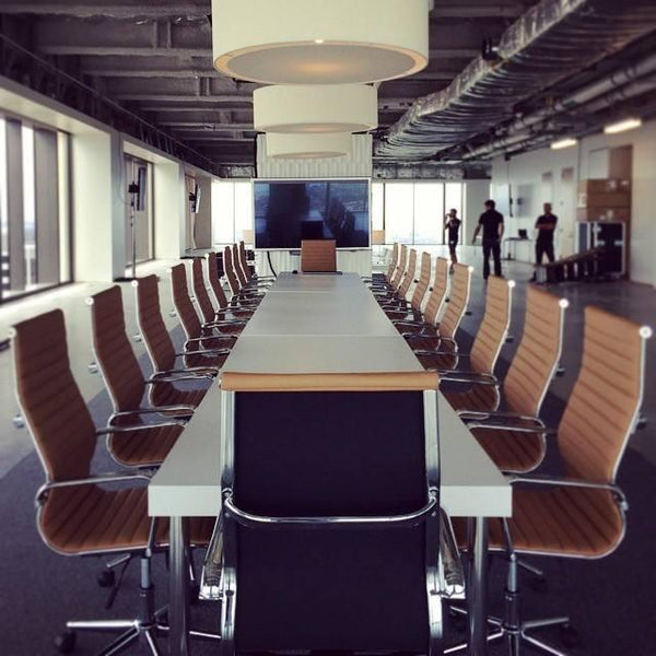 Seesaw Wall Flats Installation in Commercial Conference Room - Inhabit