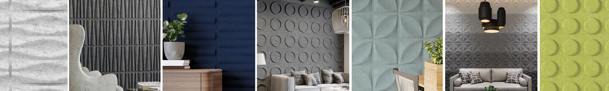 Acoustic Felt Wall Panels - Harmony3D by Inhabit