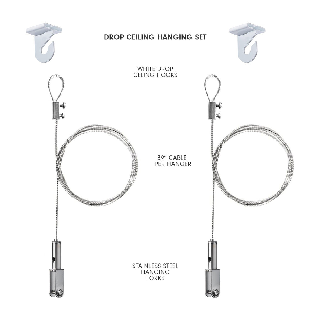 Installation Accessories - Aircraft Cable Hangers with Stainless Steel Panel Clamps - 4 - Inhabit