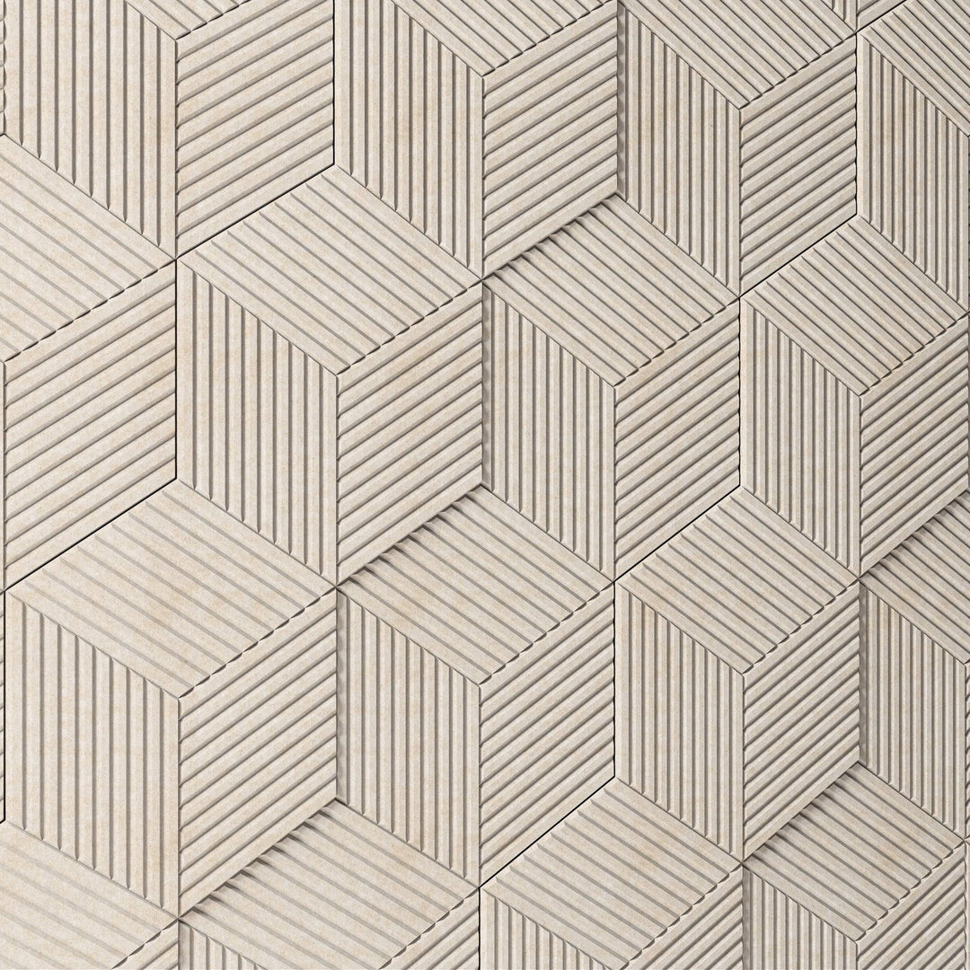 HarmonyCARV Wall Tiles - Corrugate Narrow HarmonyCARV Acoustic Felt Wall Tiles - 4 - Inhabit