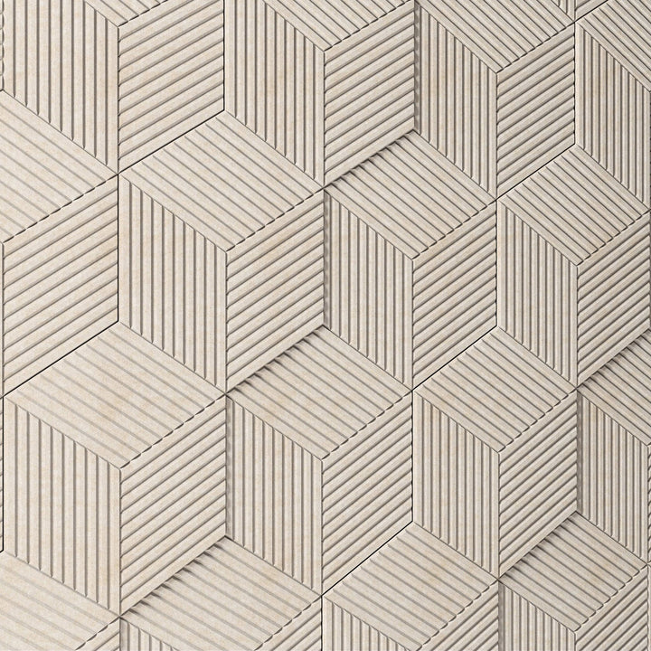 HarmonyCARV Wall Tiles - Corrugate Narrow HarmonyCARV Acoustic Felt Wall Tiles - 4 - Inhabit