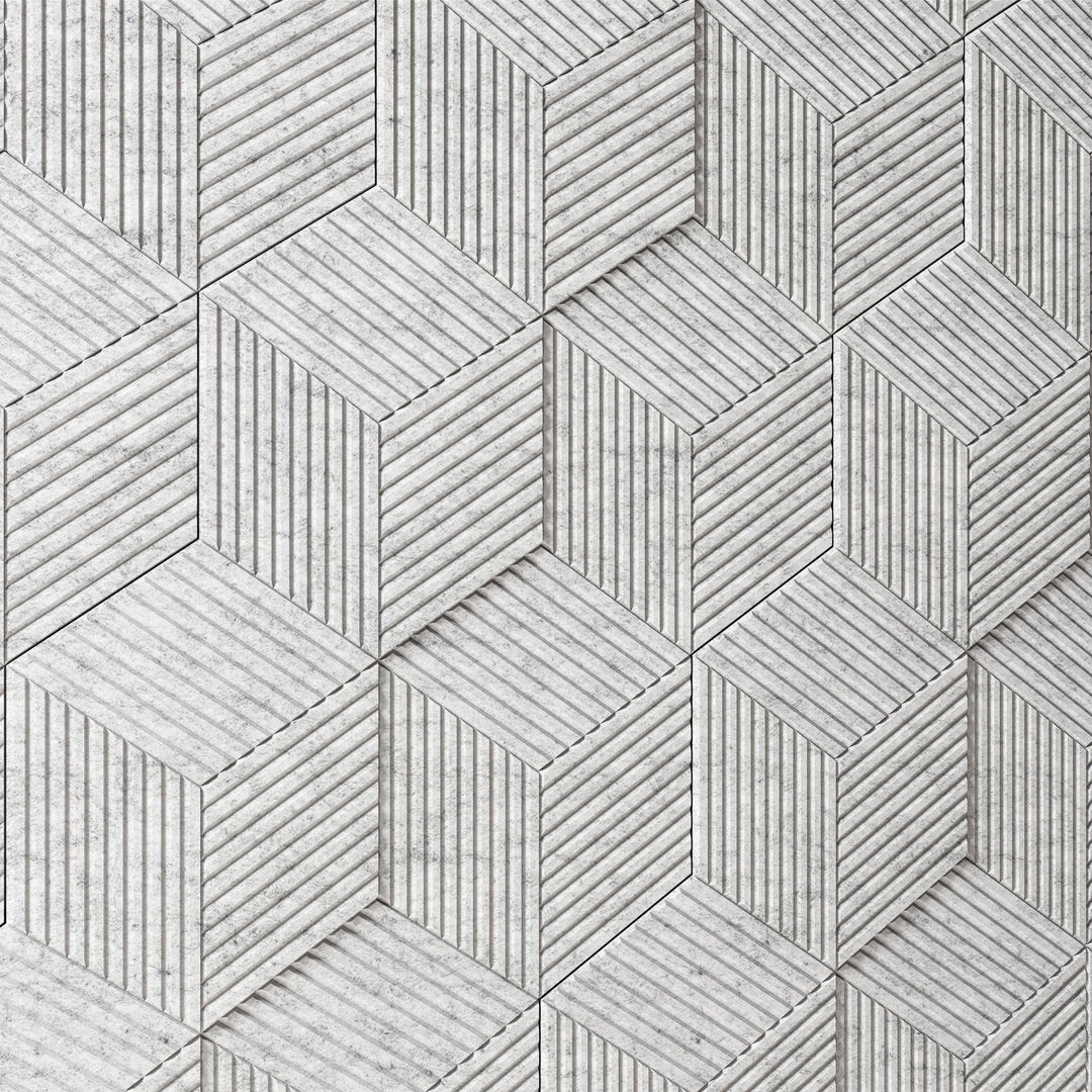 HarmonyCARV Wall Tiles - Corrugate Narrow HarmonyCARV Acoustic Felt Wall Tiles - 1 - Inhabit