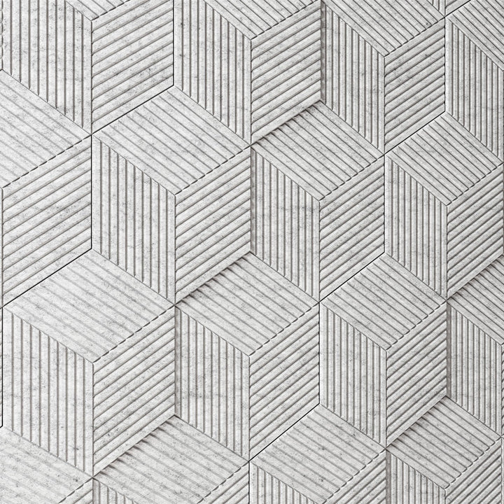 HarmonyCARV Wall Tiles - Corrugate Narrow HarmonyCARV Acoustic Felt Wall Tiles - 1 - Inhabit