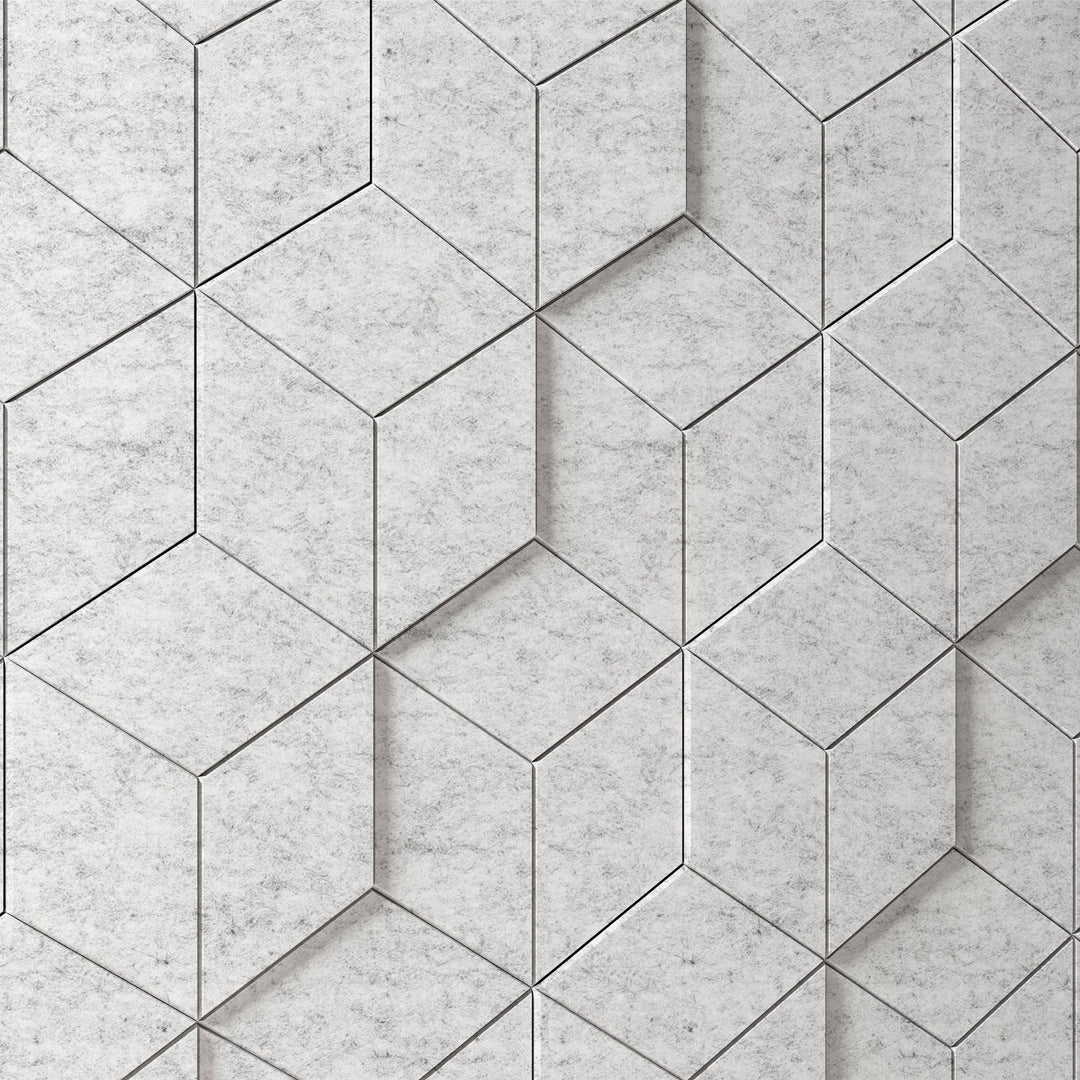 HarmonyCARV Wall Tiles - Corrugate Smooth HarmonyCARV Acoustic Felt Wall Tiles - 1 - Inhabit