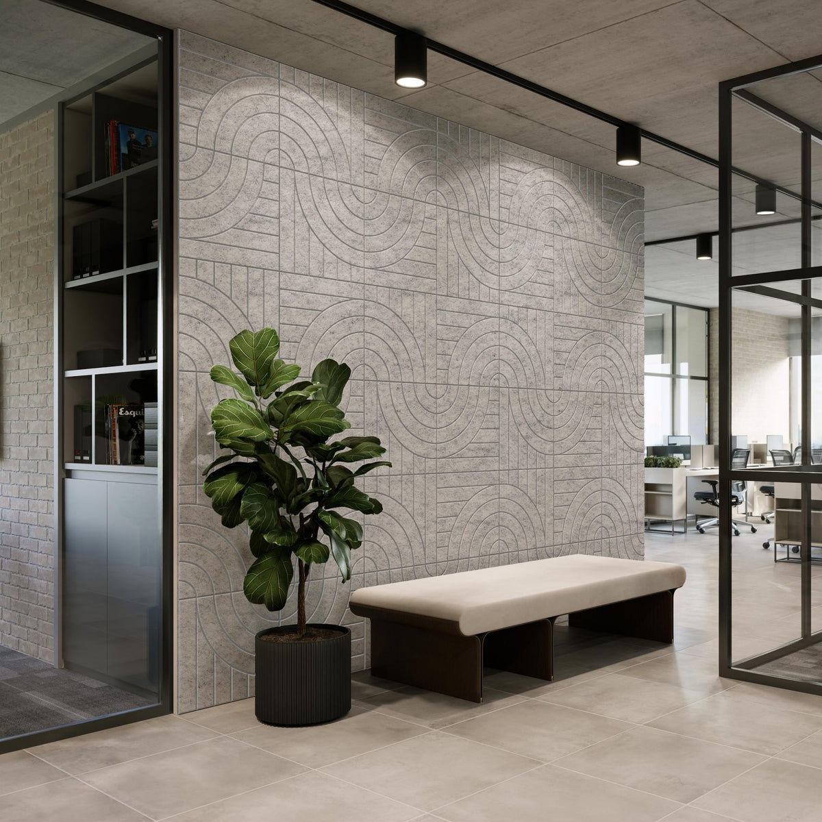 Intersect Figure Panel Intersect HarmonyCARV PET Felt Acoustic Wall Panels – Inhabit