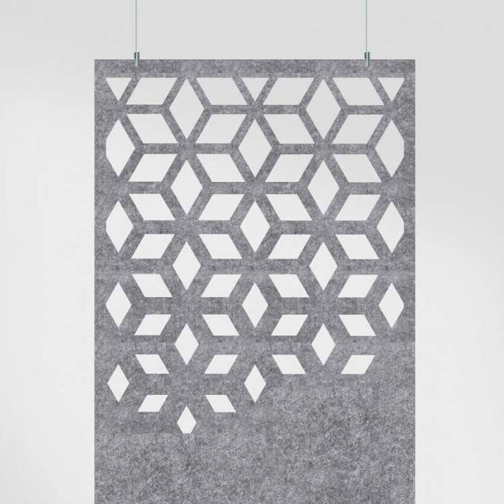 Harmony PET Felt Room Dividers - Jig Cutaway HarmonyDIVDR Acoustic Felt Hanging Divider - 3 - Inhabit