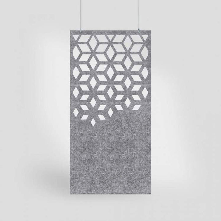 Harmony PET Felt Room Dividers - Jig Cutaway HarmonyDIVDR Acoustic Felt Hanging Divider - 1 - Inhabit