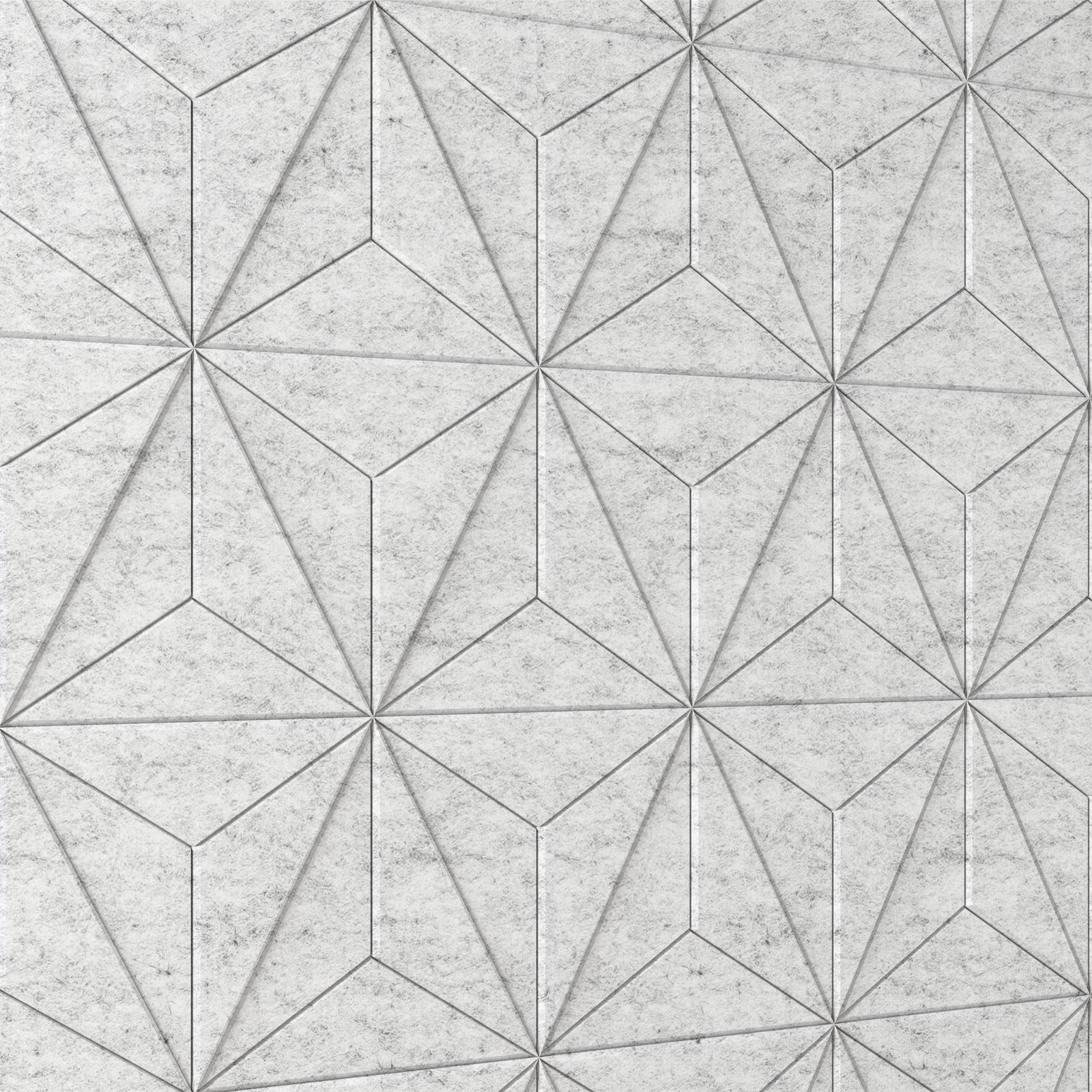 Method HarmonyCARV white PET felt acoustic wall tile pattern by Inhabit.