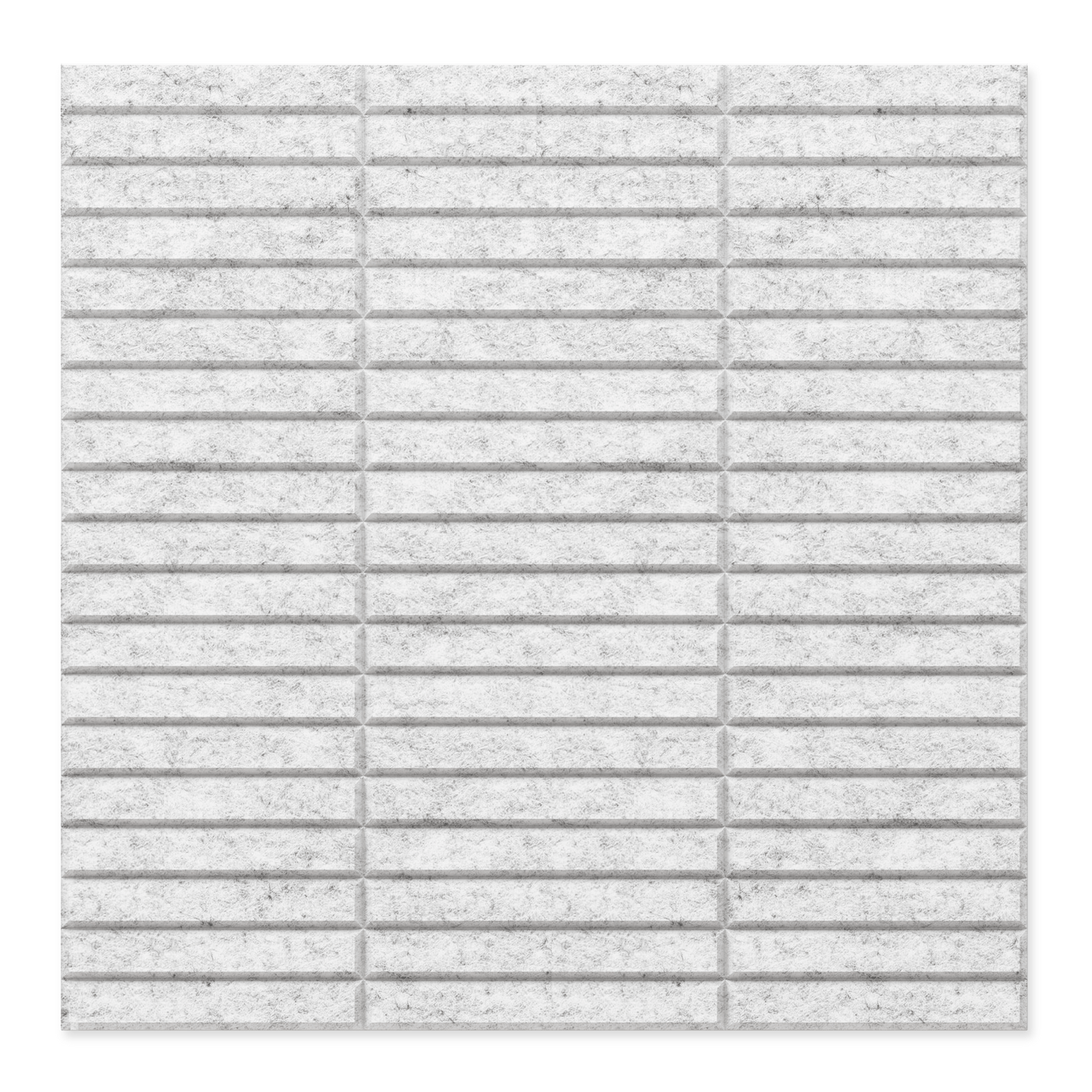 Ribbon HarmonyCARV white PET felt acoustic wall panel by Inhabit.