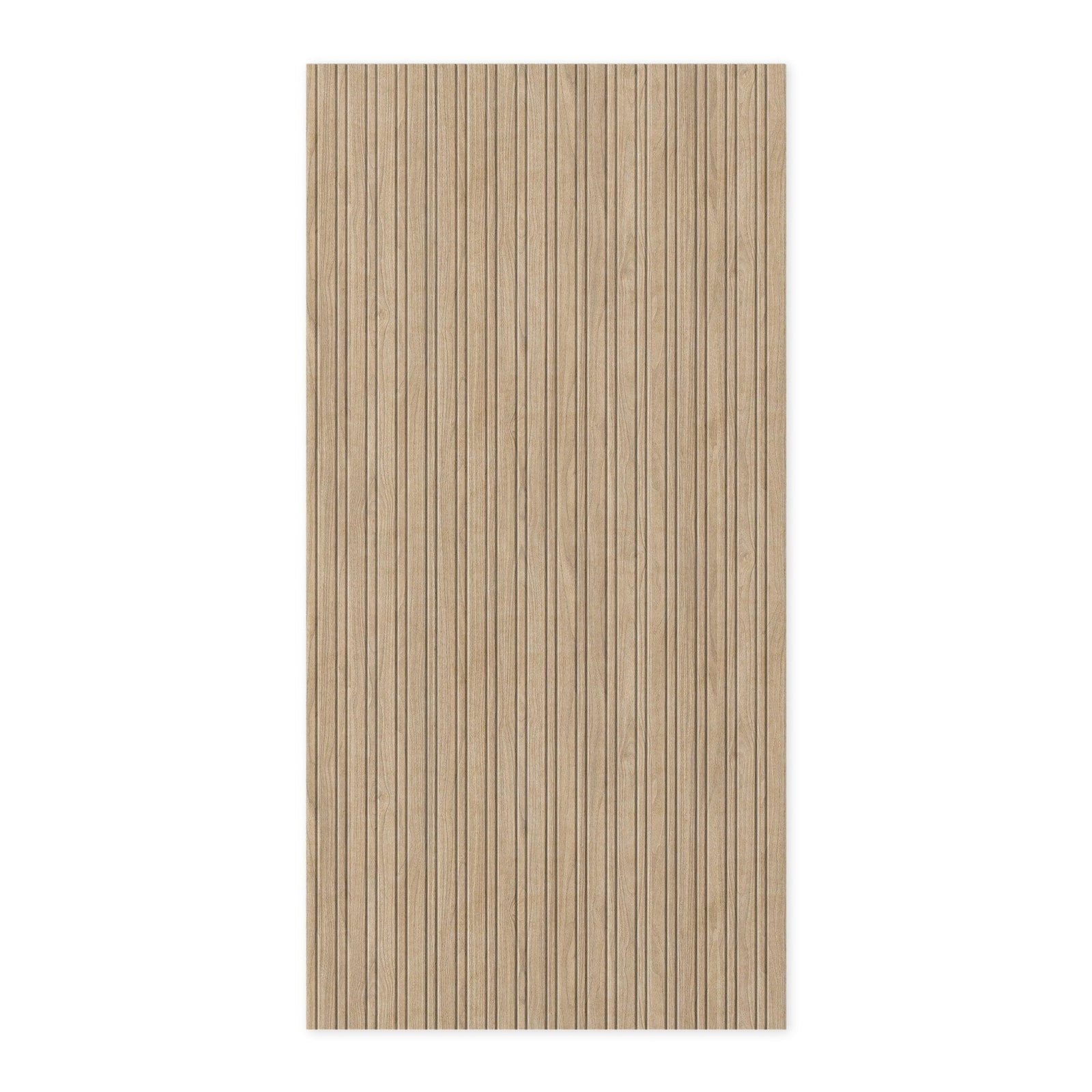 Slats HarmonyCARV walnut carved acoustic wall panel.